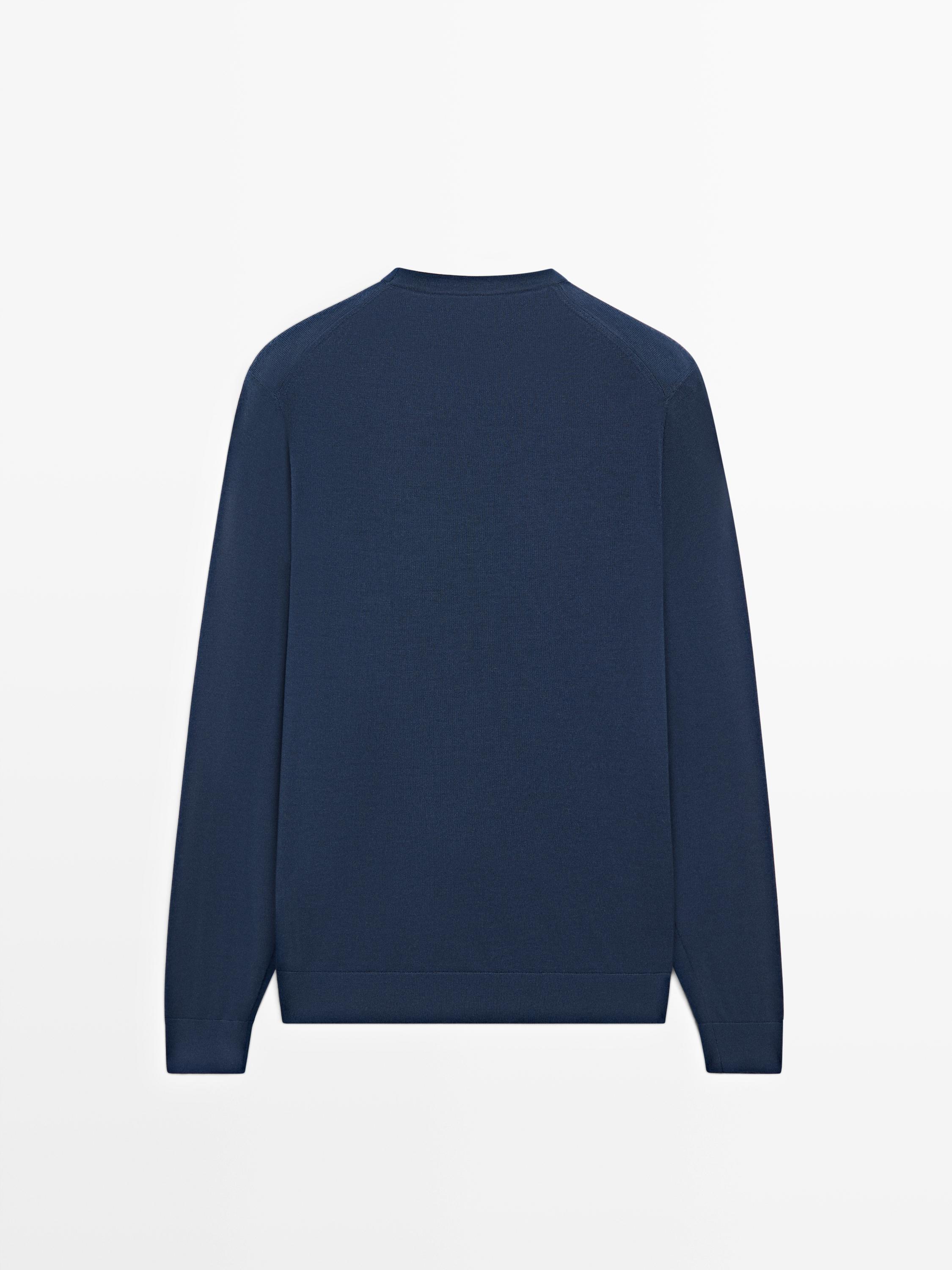 100% merino wool knit sweater